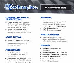 Corchran_Equipment_List